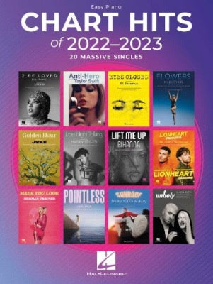 Chart Hits of 2022-2023 Easy Piano