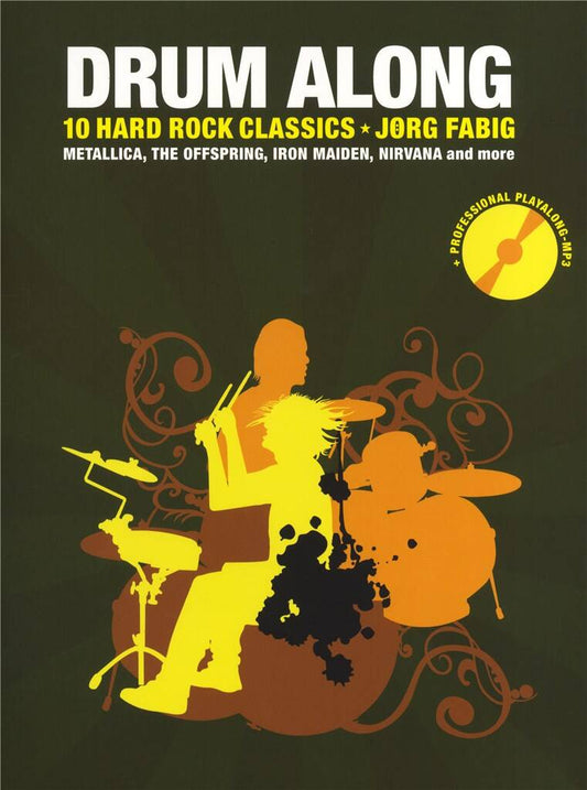 Drum Along 10 Hard Rock Classics Jorg Fabig