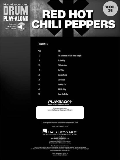 Drum Play-along Vol. 31 Red Hot Chili Peppers