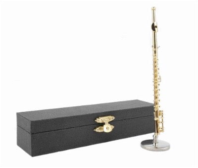 Muziekcadeau Miniatuur op Standaard Fluit
