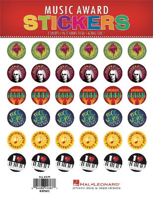 muziekwaardering stickers