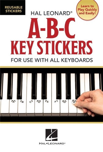 ABC Keyboard Stickers plakstickers piano