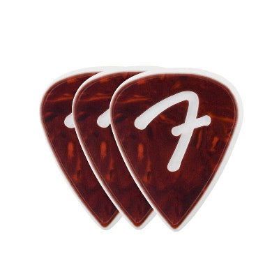 Gitaar Plectrum Fender Celluloid 351 Shell 3 stuks BRUIN