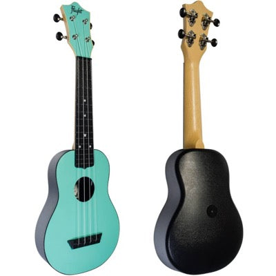 Flight ABS Sopraan Ukulele Travel TUS35 licht blauw