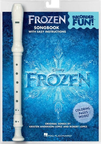 blokfluit frozen met muziekboek songbook