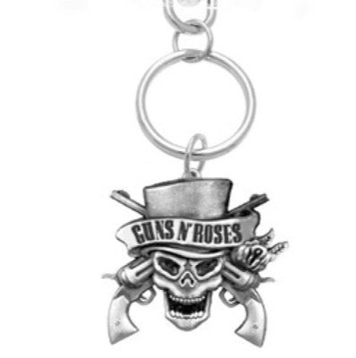 Muziekcadeau Sleutelhangers Muziek guns n roses skull