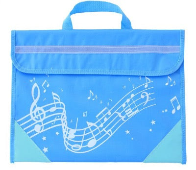 Muziekcadeau Muziektas Wavy Stavelicht blauw