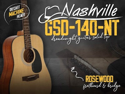 Nashville Akoestische Gitaar solid top GSD-140-NT