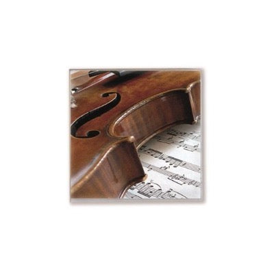 Muziekcadeau Servetten viool 25 x 25 cm